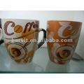 Liling fábrica de productos de mesa Vajilla Taza / forma libre Multi-Color taza de café de cerámica con mango de color barato distribuidor